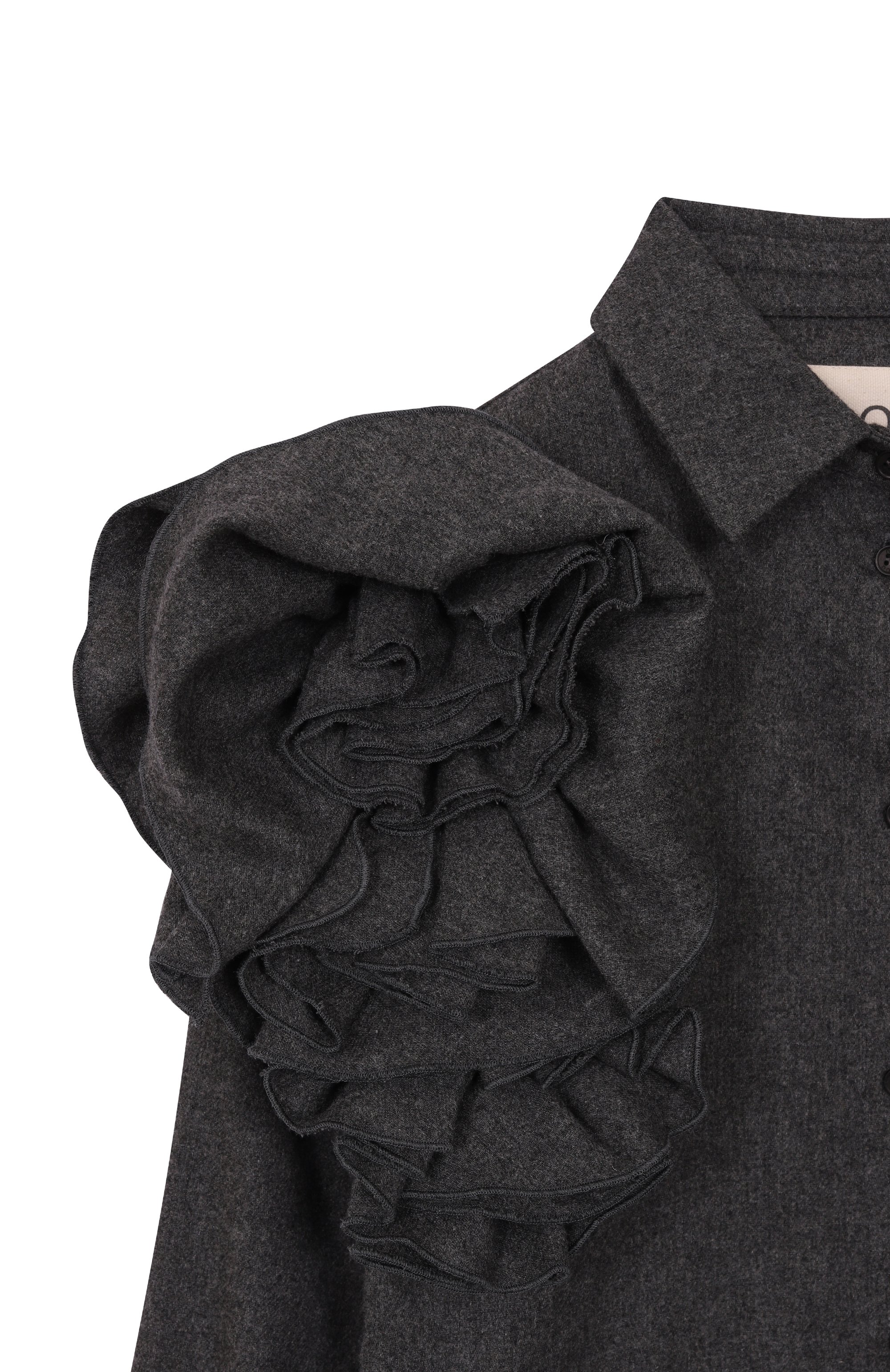 Рубашка из шерсти и вискозы DOUUOD, арт. DX5A00, фото 3