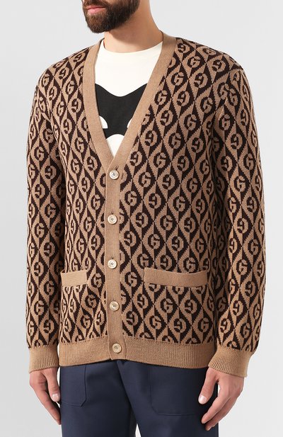 Шерстяной кардиган GUCCI, арт. 595511/XKA0Y, фото 3
