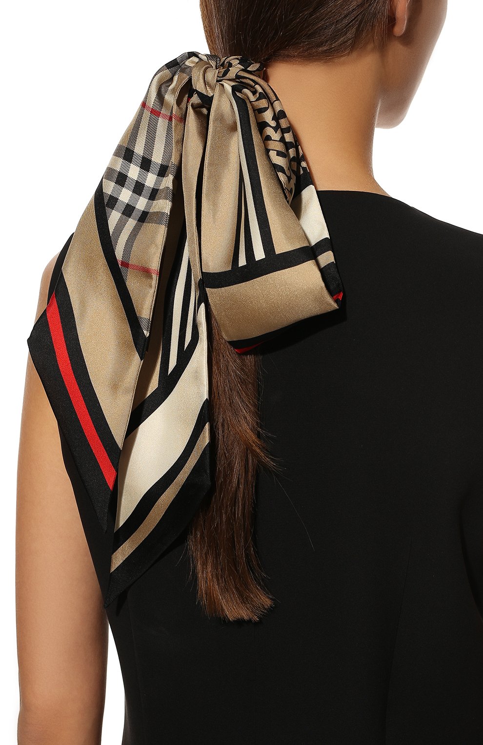 Шелковый шарф-бандо BURBERRY, арт. 8037017, фото 2
