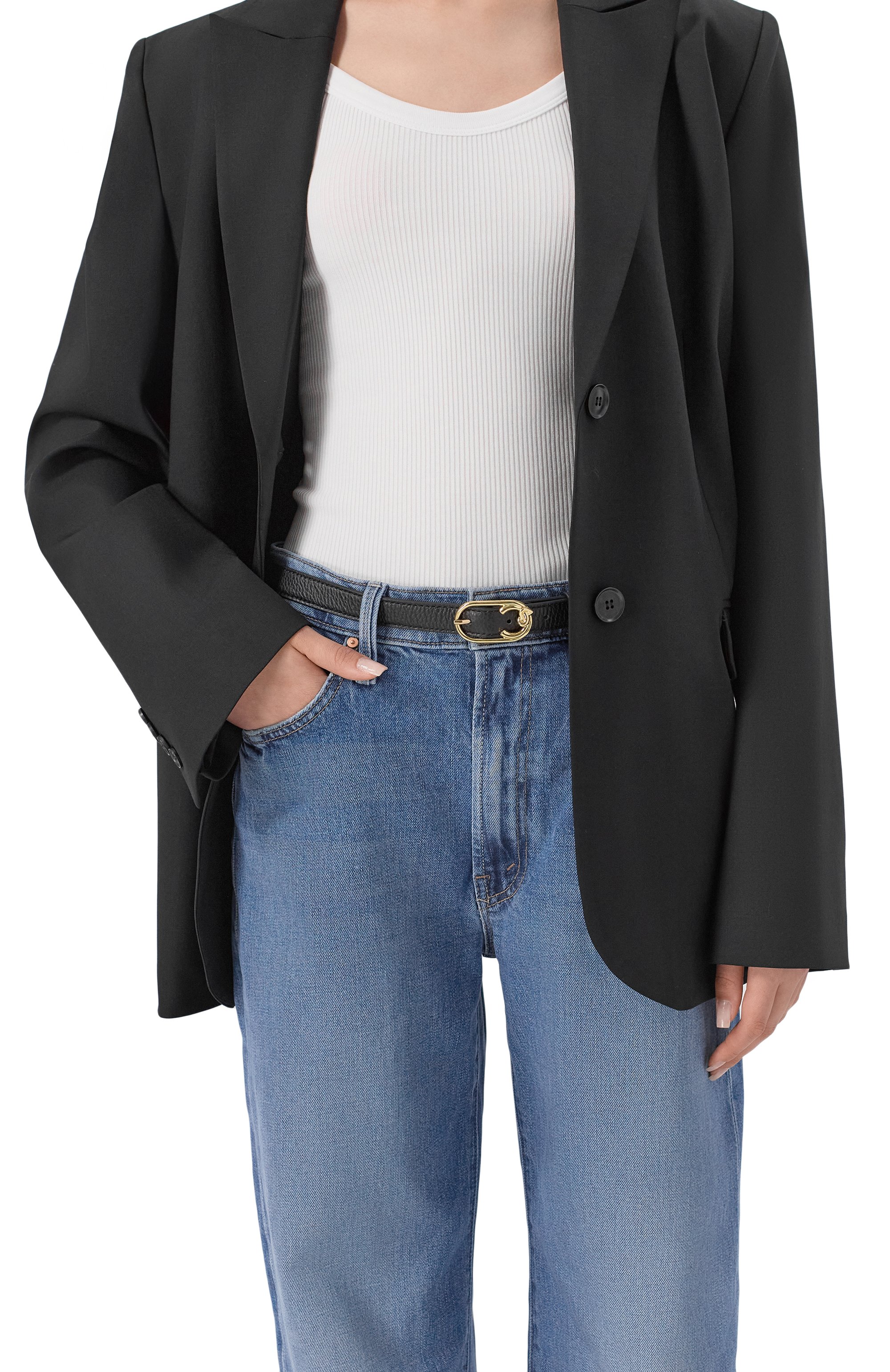 Кожаный ремень COCCINELLE черного цвета по цене 9450 руб., арт. E3 SSL 11 24 01, фото 2 Кожаный ремень COCCINELLE, арт. E3 SSL 11 24 01, фото 2