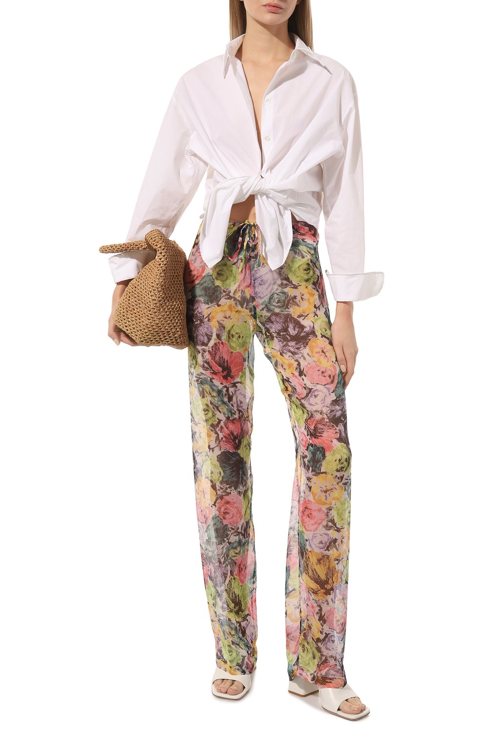 Шелковые брюки DRIES VAN NOTEN, арт. 231-030924-6106, фото 2