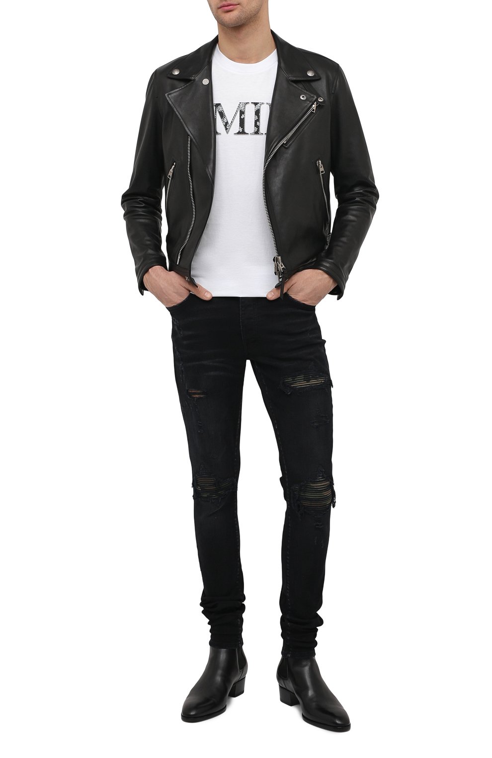 Хлопковая футболка AMIRI, арт. MJLT002-100, фото 2