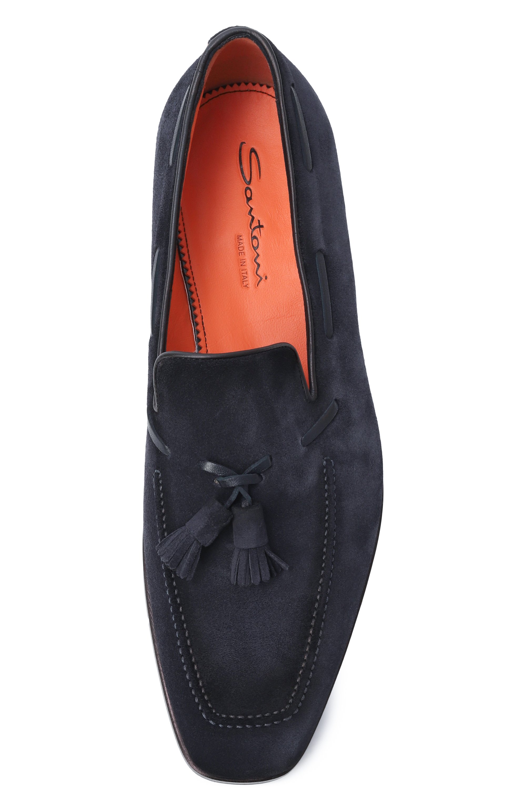 Замшевые лоферы brando SANTONI, арт. MCBG19176BJ1GEIP, фото 6