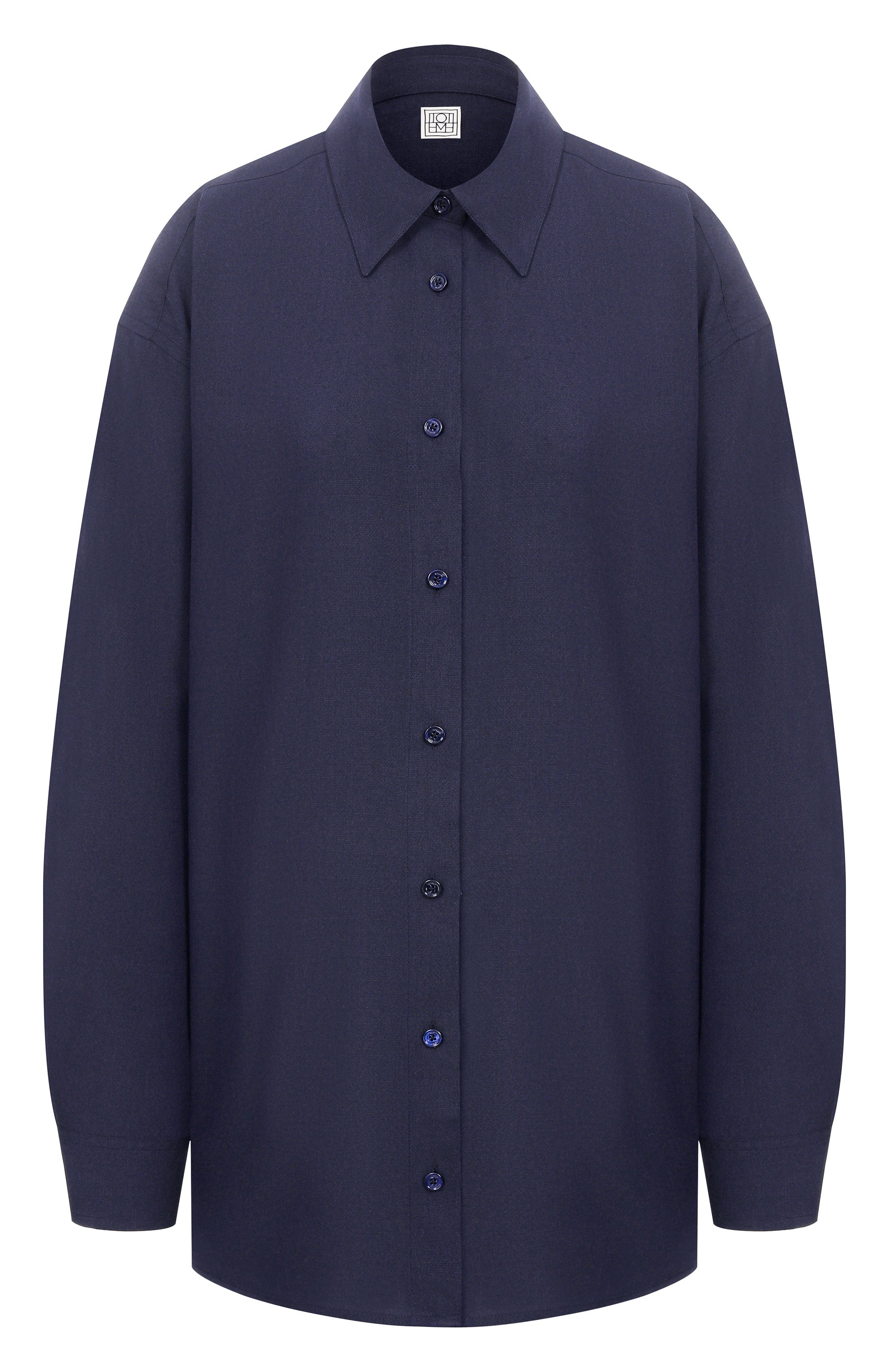 Рубашка из вискозы и шерсти TOTEME, арт. 254-WRT0480-FB0016, фото 1