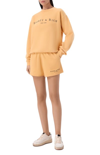 Хлопковый свитшот SPORTY AND RICH, арт. ST098712185YE35, фото 2
