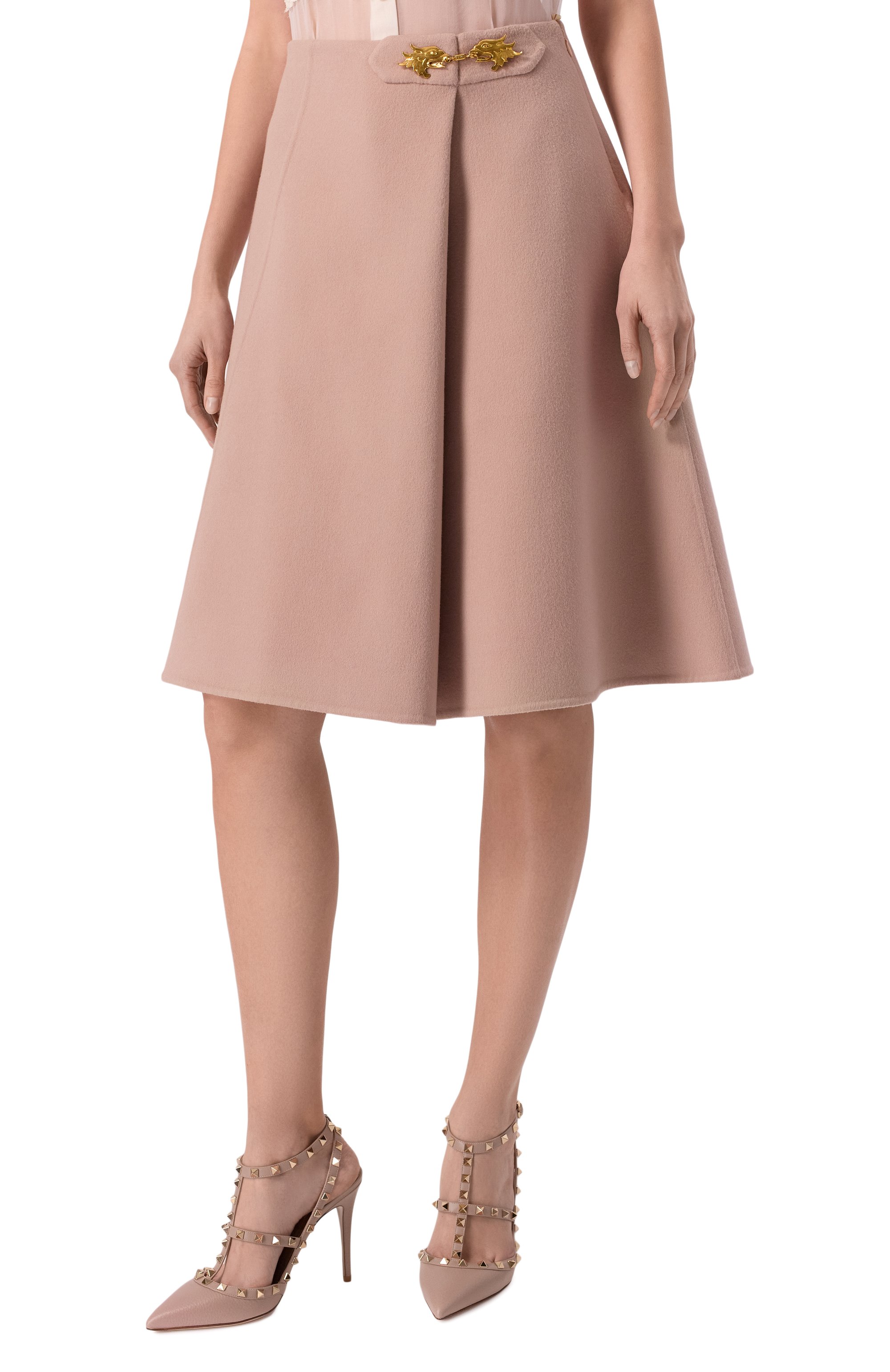 Юбка из шерсти и кашемира VALENTINO, арт. 6B3RACE16JA, фото 3