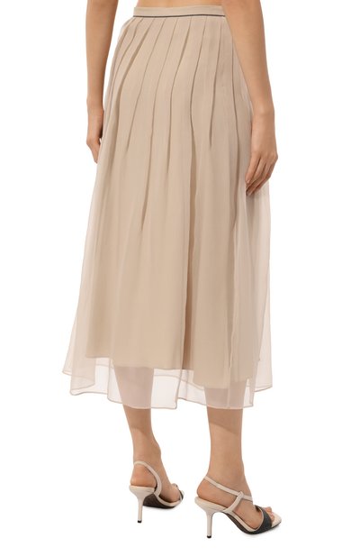 Шелковая юбка BRUNELLO CUCINELLI, арт. MF940G3375, фото 4