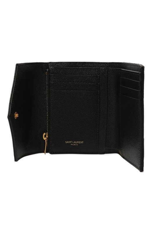 Кожаное портмоне Saint Laurent 403943/B0W01 Чёрный  403943/B0W01 Фото 3
