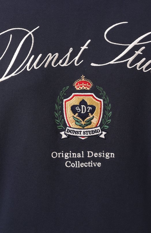 Хлопковый свитшот Dunst UDTS5A113N2 Синий  UDTS5A113N2 Фото 6