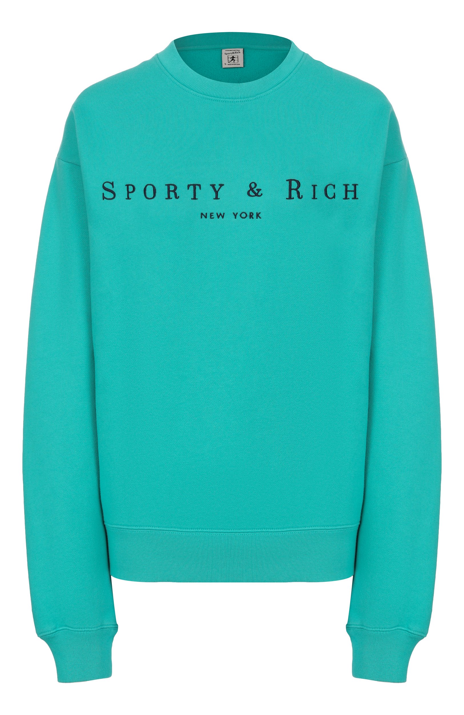 Хлопковый свитшот SPORTY AND RICH, арт. ST098712185GR02, фото 1