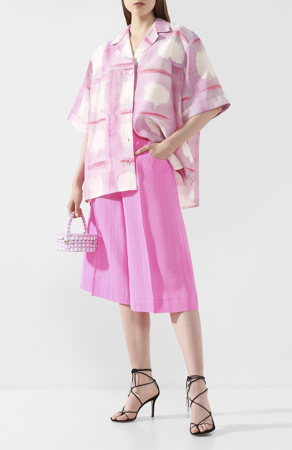 Рубашка из смеси вискозы и шелка JACQUEMUS, арт. 201SH01/0343G, фото 2