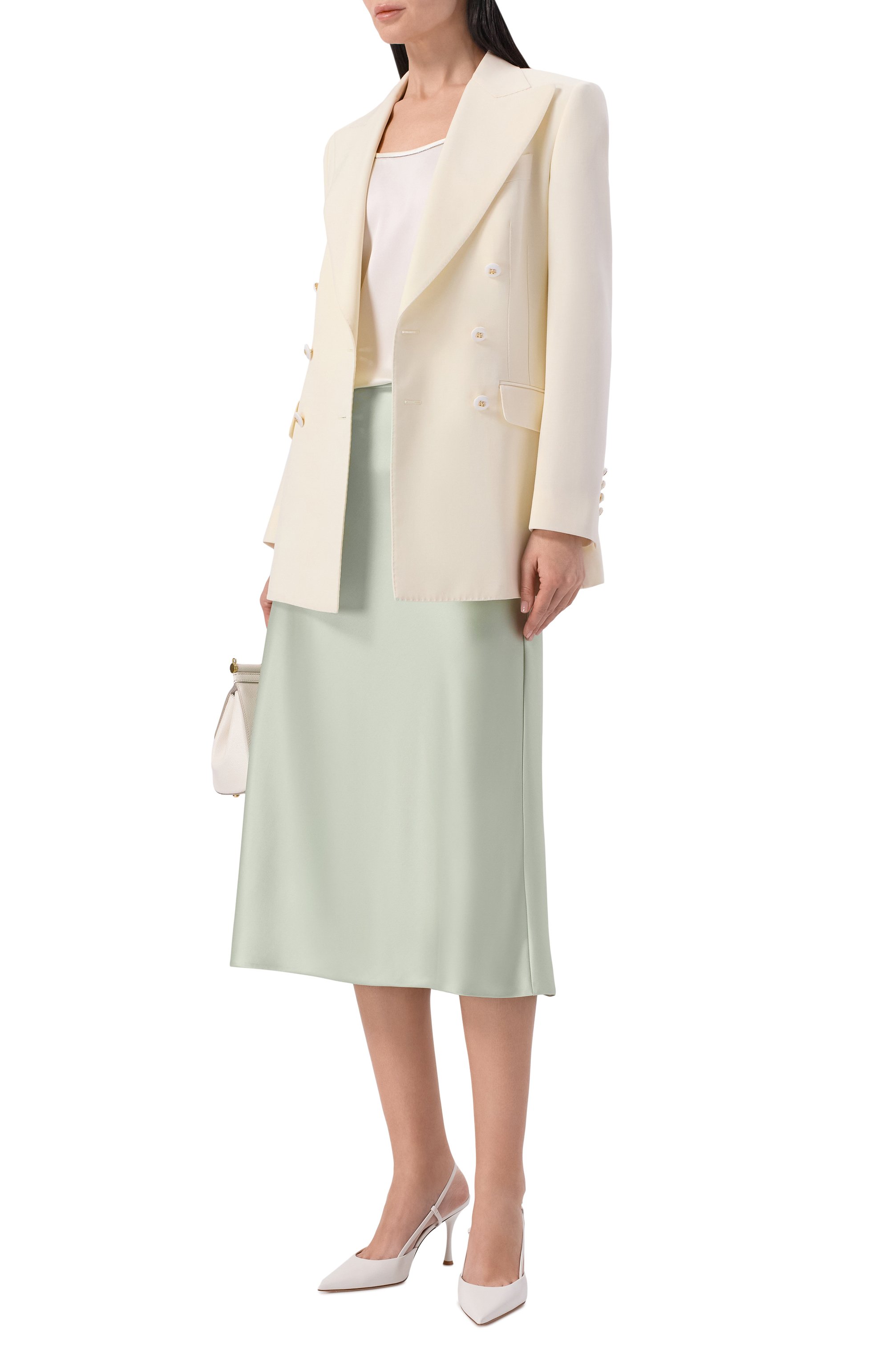 Атласная юбка MVST, арт. M26.2PW.S015/F096 D0UBLE SATIN, фото 2