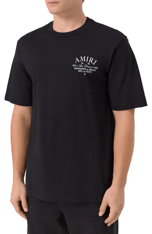 Хлопковая футболка Amiri AMJYTE1071 Чёрный  AMJYTE1071 Фото 3
