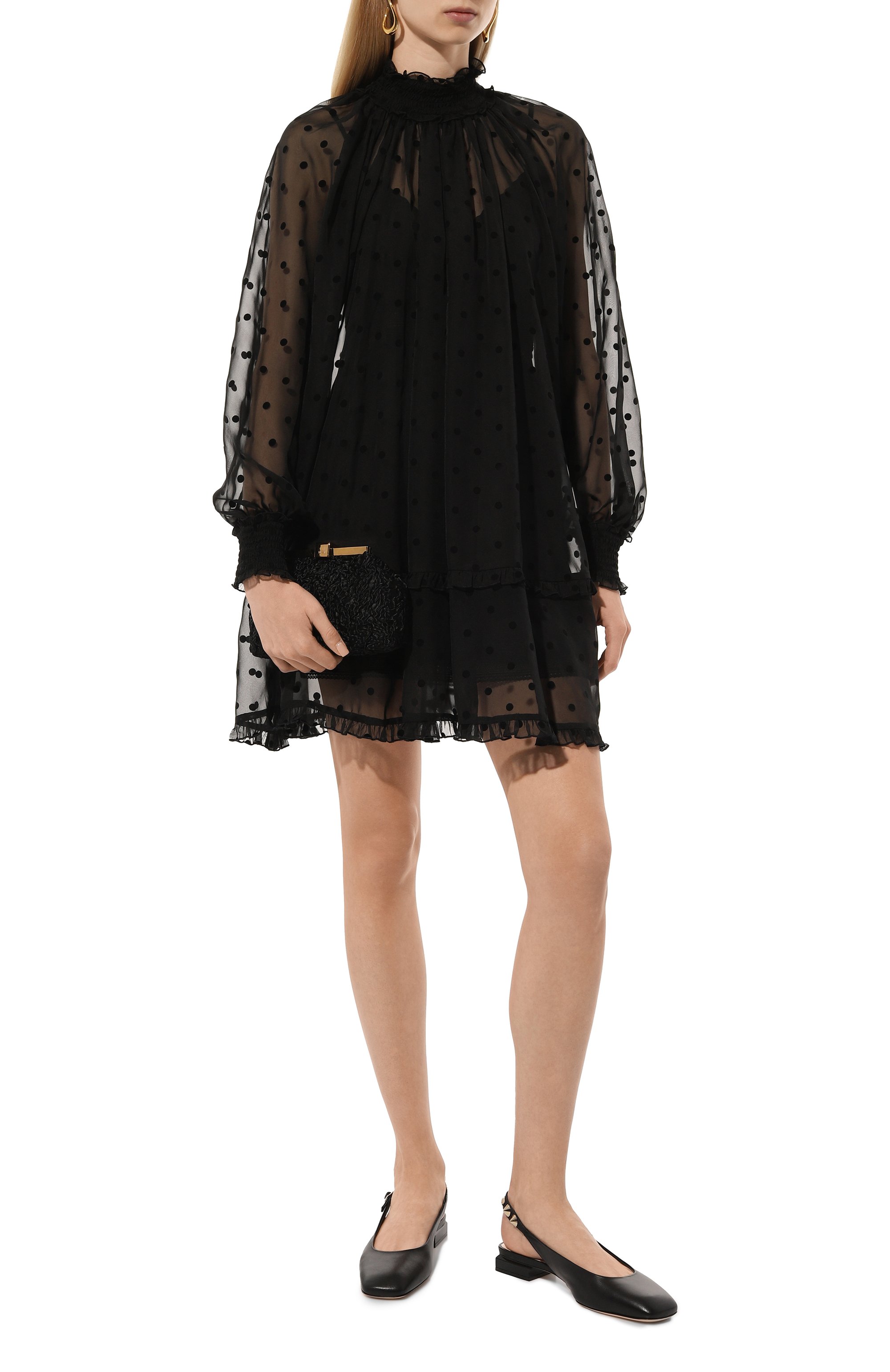 Платье THE KOOPLES черного цвета по цене 42050 руб., арт. FR0B29071K, фото 2 Платье THE KOOPLES, арт. FR0B29071K, фото 2