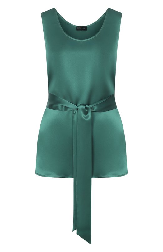 Атласный топ Kiton D51443K03337 Зелёный D51443K03337