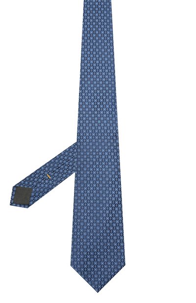 Шелковый галстук CANALI темно-синего цвета по цене 12700 руб., арт. 18/HJ03076, фото 2 Шелковый галстук CANALI, арт. 18/HJ03076, фото 2
