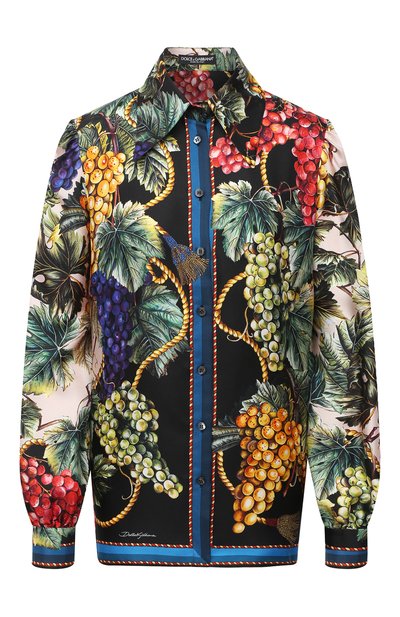 Женская шелковая рубашка DOLCE & GABBANA, арт. F5N79T/FI12F