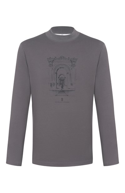 Мужской хлопковый джемпер BRUNELLO CUCINELLI, арт. ML8241357P