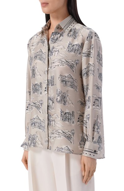 Шелковая рубашка MAX MARA, арт. MXMFAD0, фото 3