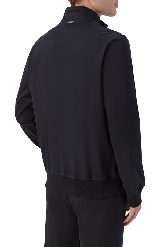 Хлопковая толстовка Capobianco 20M451.BI00. Чёрный  20M451.BI00. Фото 4