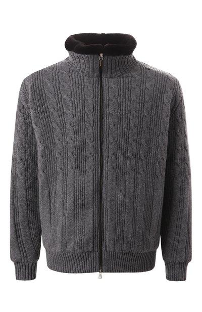 Мужской кашемировый бомбер с меховой подкладкой KANGRA, арт. 9151/09 02