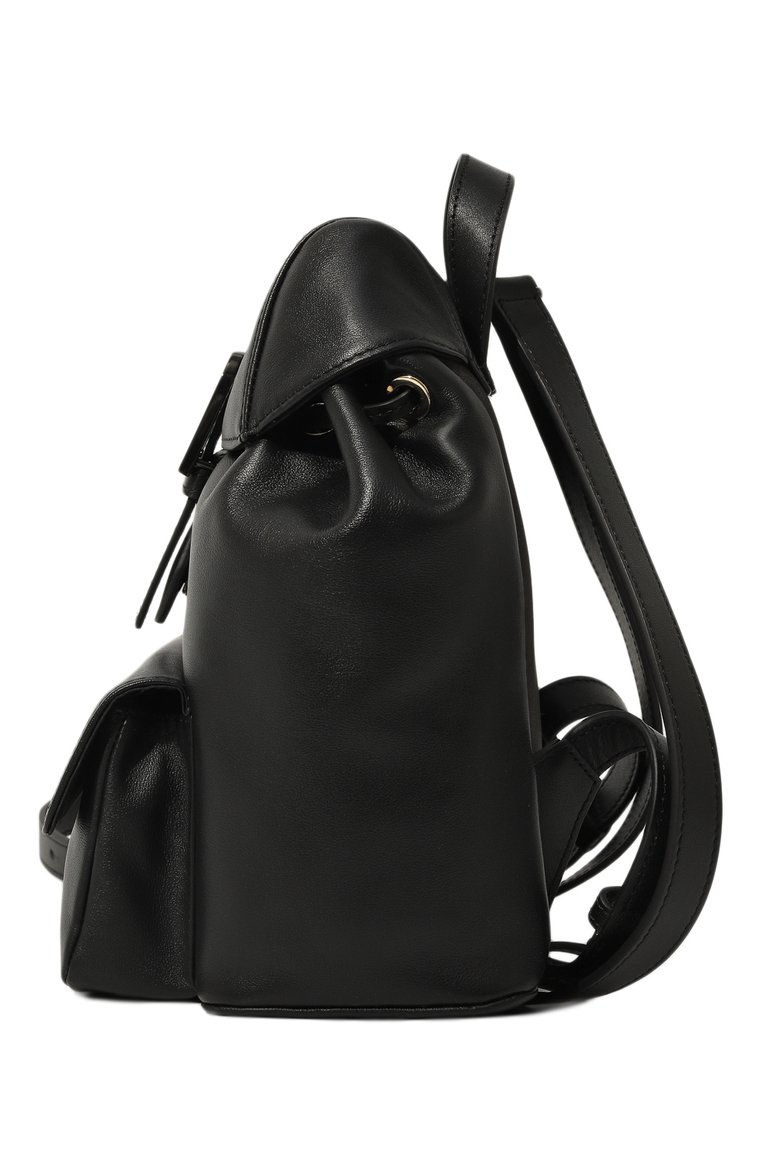 Женский рюкзак flow FURLA черного цвета, арт. WB01084/BX2045 | Фото 4 (Размер: medium; Материал: Натуральная кожа, Текстиль; Материал сплава: Проставлено; Драгоценные камни: Проставлено; Стили: Кэжуэл)
