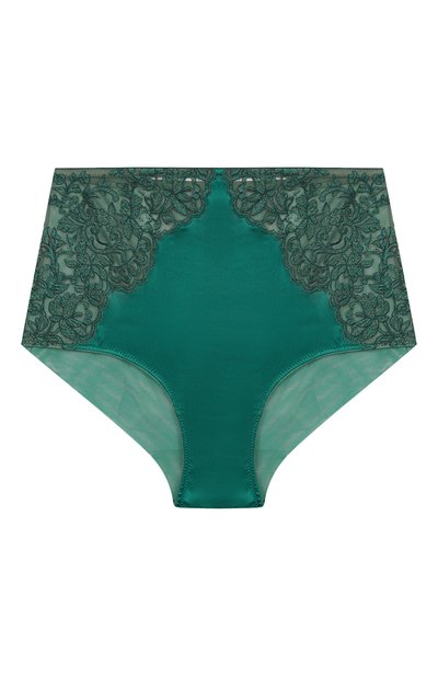 Трусы с завышенной талией I.D. SARRIERI зеленого цвета по цене 33500 руб., арт. J53452, фото 1 Трусы с завышенной талией I.D. SARRIERI, арт. J53452, фото 1