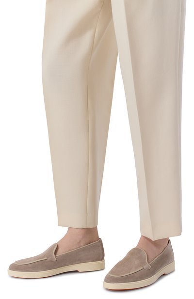 Замшевые лоферы SANTONI, арт. WUYG72027TISN0RB, фото 2