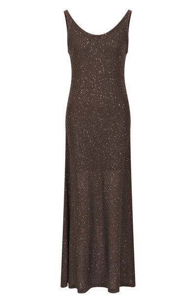 Платье изо льна и кашемира BRUNELLO CUCINELLI, арт. MDJ547A90, фото 1