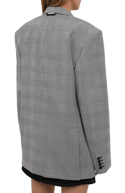 Жакет VETEMENTS серого цвета по цене 212500 руб., арт. UA52JA350G 1300/W, фото 4 Жакет VETEMENTS, арт. UA52JA350G 1300/W, фото 4