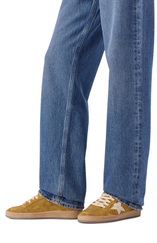 Замшевые кеды Ball Star Golden Goose Deluxe Brand GWF00117.F007473 Бежевый  GWF00117.F007473 Фото 2