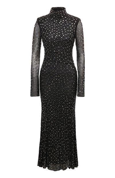 Платье с отделкой стразами SELF-PORTRAIT, арт. AW23-092MA-B, фото 1