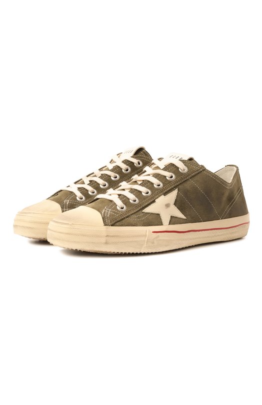 Замшевые кеды V-Star Golden Goose Deluxe Brand GMF00129.F003417 Зелёный GMF00129.F003417