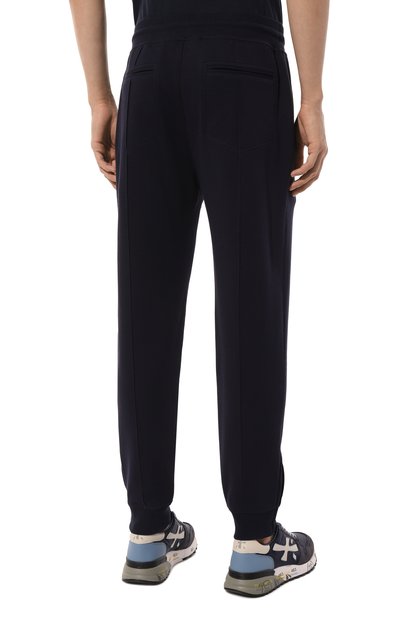 Хлопковые джоггеры BRUNELLO CUCINELLI темно-синего цвета по цене 95050 руб., арт. M0T35B2001, фото 4 Хлопковые джоггеры BRUNELLO CUCINELLI, арт. M0T35B2001, фото 4