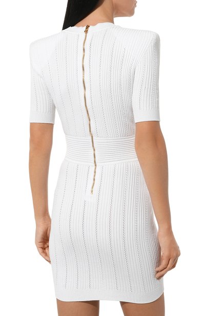 Платье из вискозы BALMAIN, арт. AF1R6030KB39, фото 4