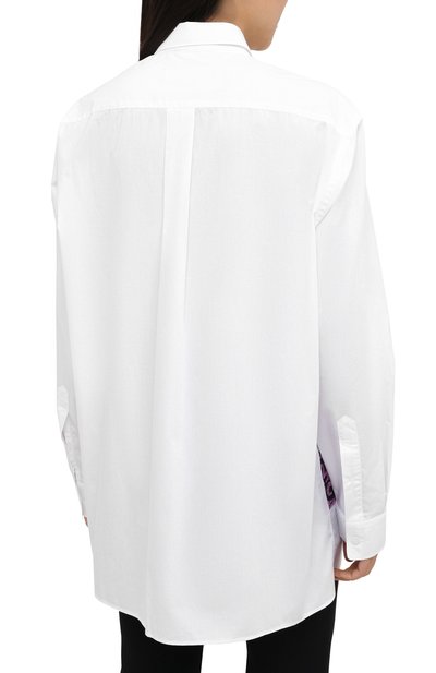 Хлопковая рубашка STELLA MCCARTNEY белого цвета по цене 64800 руб., арт. 601943/SPN09, фото 4 Хлопковая рубашка STELLA MCCARTNEY, арт. 601943/SPN09, фото 4