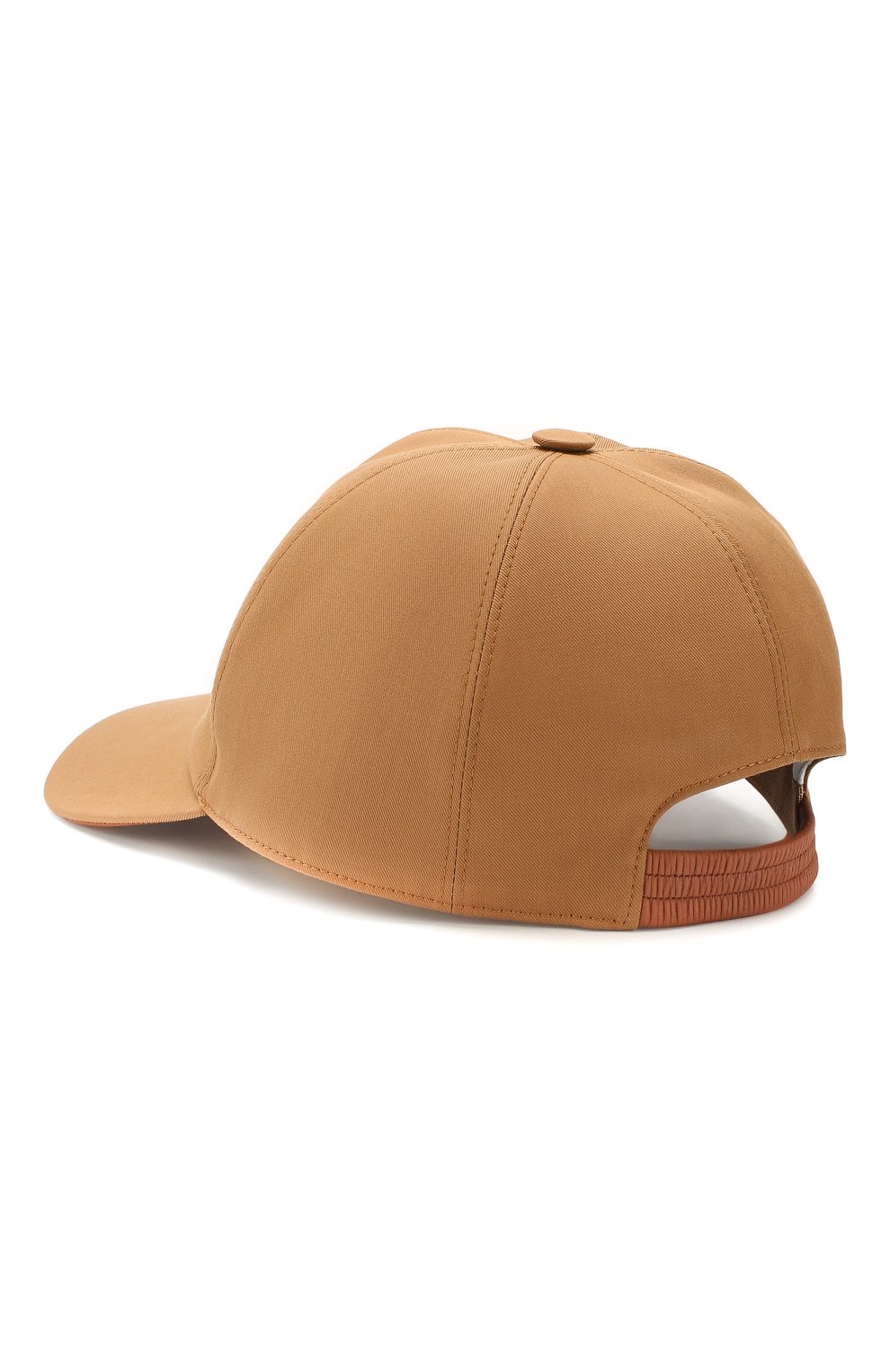 Хлопковая бейсболка LORO PIANA коричневого цвета по цене 36700 руб., арт. FAL0658, фото 2 Хлопковая бейсболка LORO PIANA, арт. FAL0658, фото 2