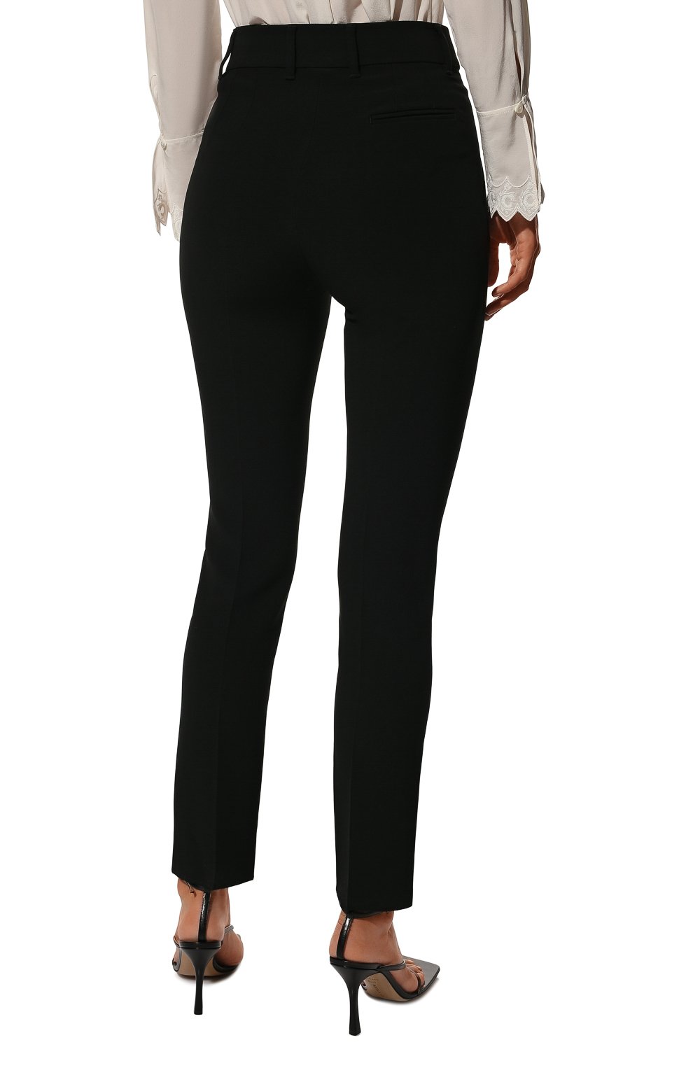 Брюки EMPORIO ARMANI черного цвета по цене 33150 руб., арт. 0NP08T/02013, фото 4 Брюки EMPORIO ARMANI, арт. 0NP08T/02013, фото 4
