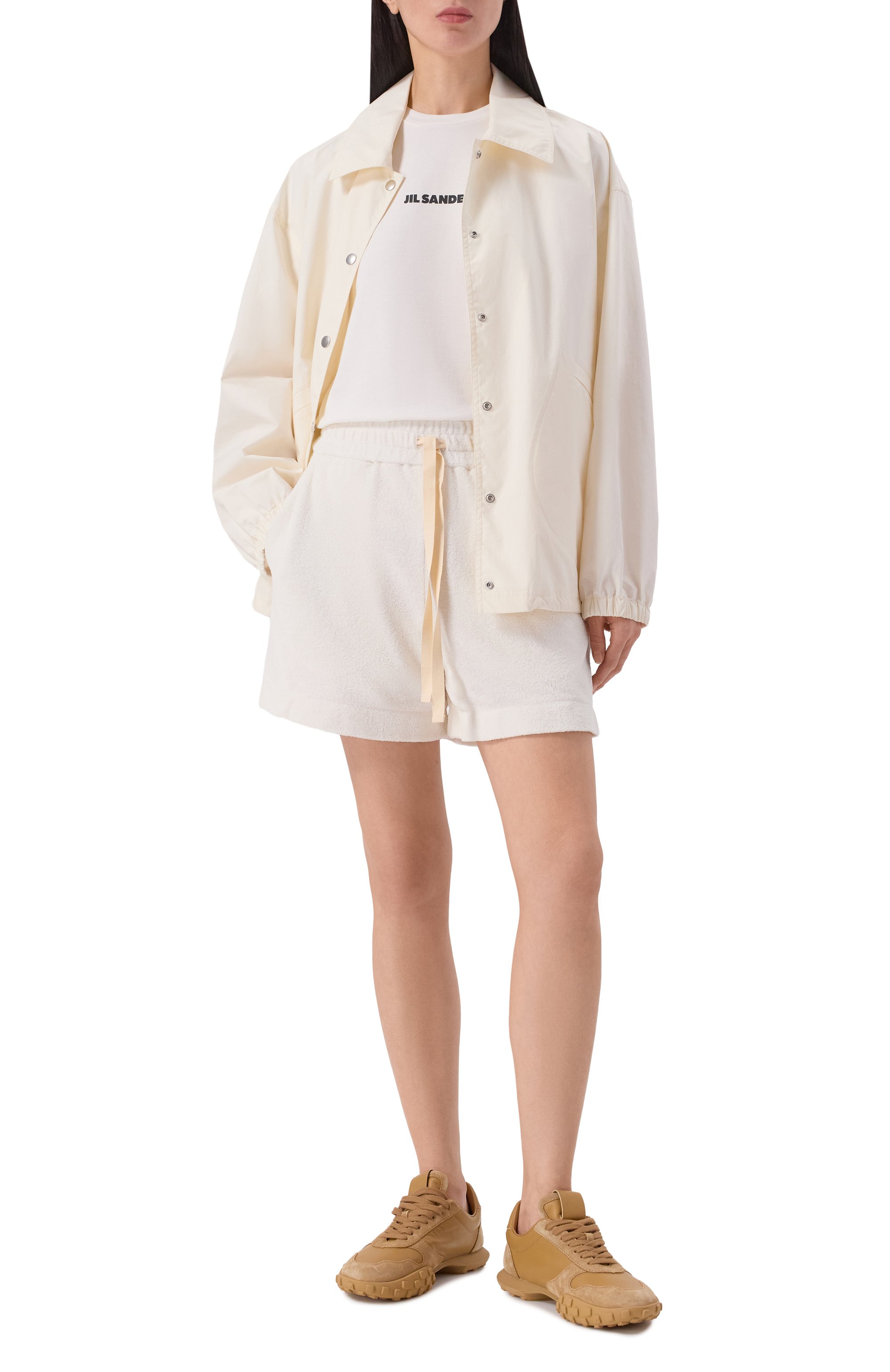 Хлопковые шорты JIL SANDER белого цвета по цене 84150 руб., арт. J40MU0121/J20338, фото 2 Хлопковые шорты JIL SANDER, арт. J40MU0121/J20338, фото 2