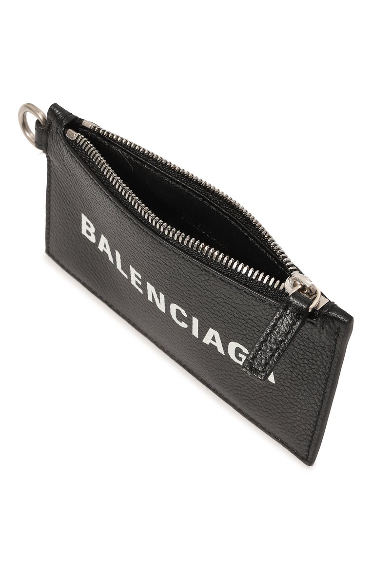 Мужской кожаный футляр для кредитных карт BALENCIAGA черного цвета, арт. 594548/1IZI31090 | Фото 3 (Материал: Натуральная кожа; Нос: Не проставлено; Материал сплава: Проставлено)