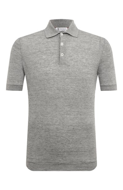 Мужская поло изо льна и хлопка BRUNELLO CUCINELLI, арт. M2L00B2284