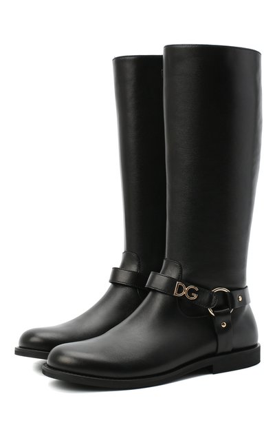 Кожаные сапоги DOLCE & GABBANA, арт. D10986/AW998/37-39, фото 1