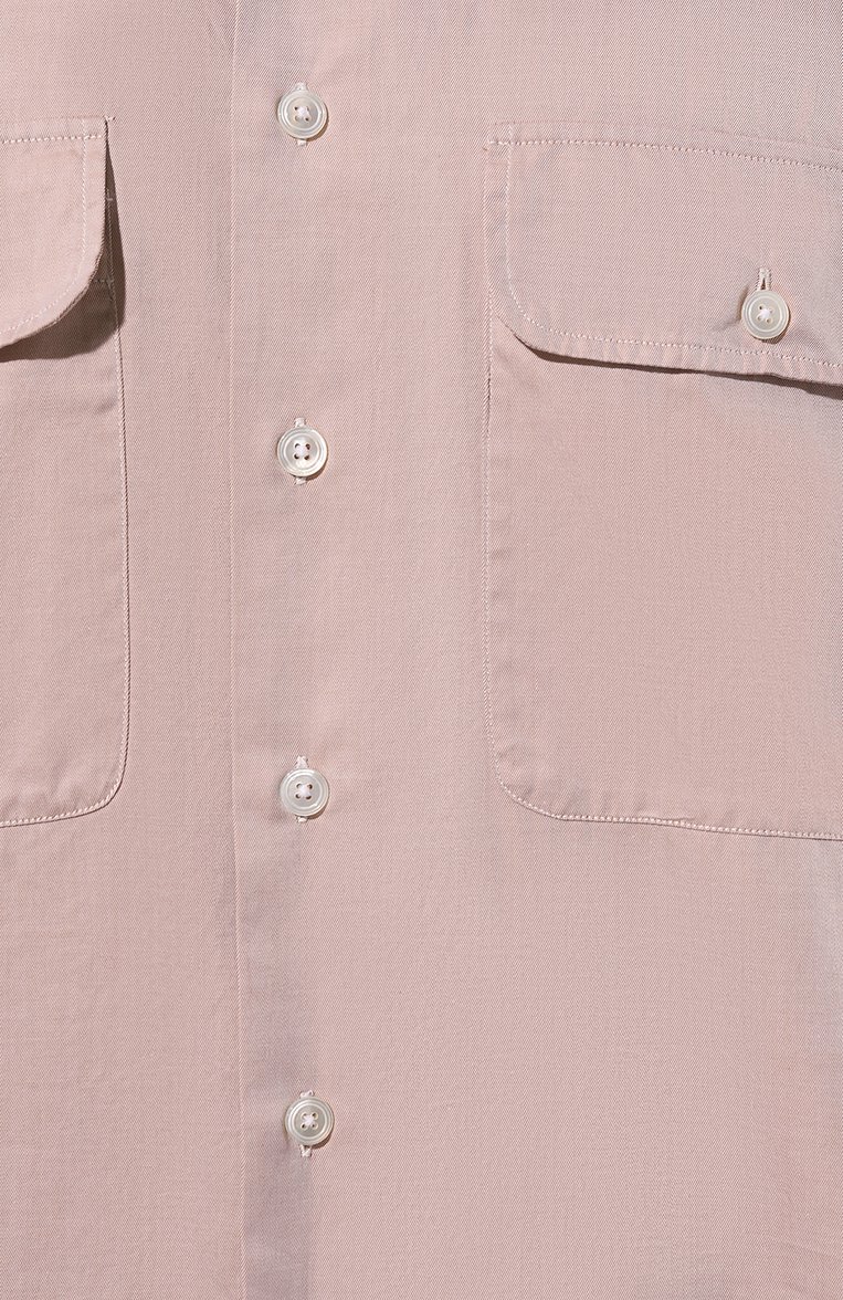 Мужская хлопковая рубашка MUST светло-розового цвета, арт. CP0/P201 | Фото 5 (Манжеты: На пуговицах; Рукава: Длинные; Воротник: Акула; Случай: Повседневный; Длина (для топов): Стандартные; Материал сплава: Проставлено; Материал внешний: Хлопок; Принт: Однотонные; Драгоценные камни: Проставлено; Стили: Кэжуэл)