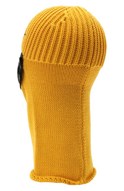 Шерстяная шапка-балаклава C.P. COMPANY желтого цвета по цене 21050 руб., арт. 09CMAC238A-005509A, фото 2 Шерстяная шапка-балаклава C.P. COMPANY, арт. 09CMAC238A-005509A, фото 2