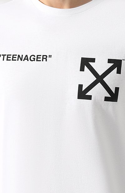 Хлопковая футболка OFF-WHITE, арт. 0MAA027S191850350188, фото 5