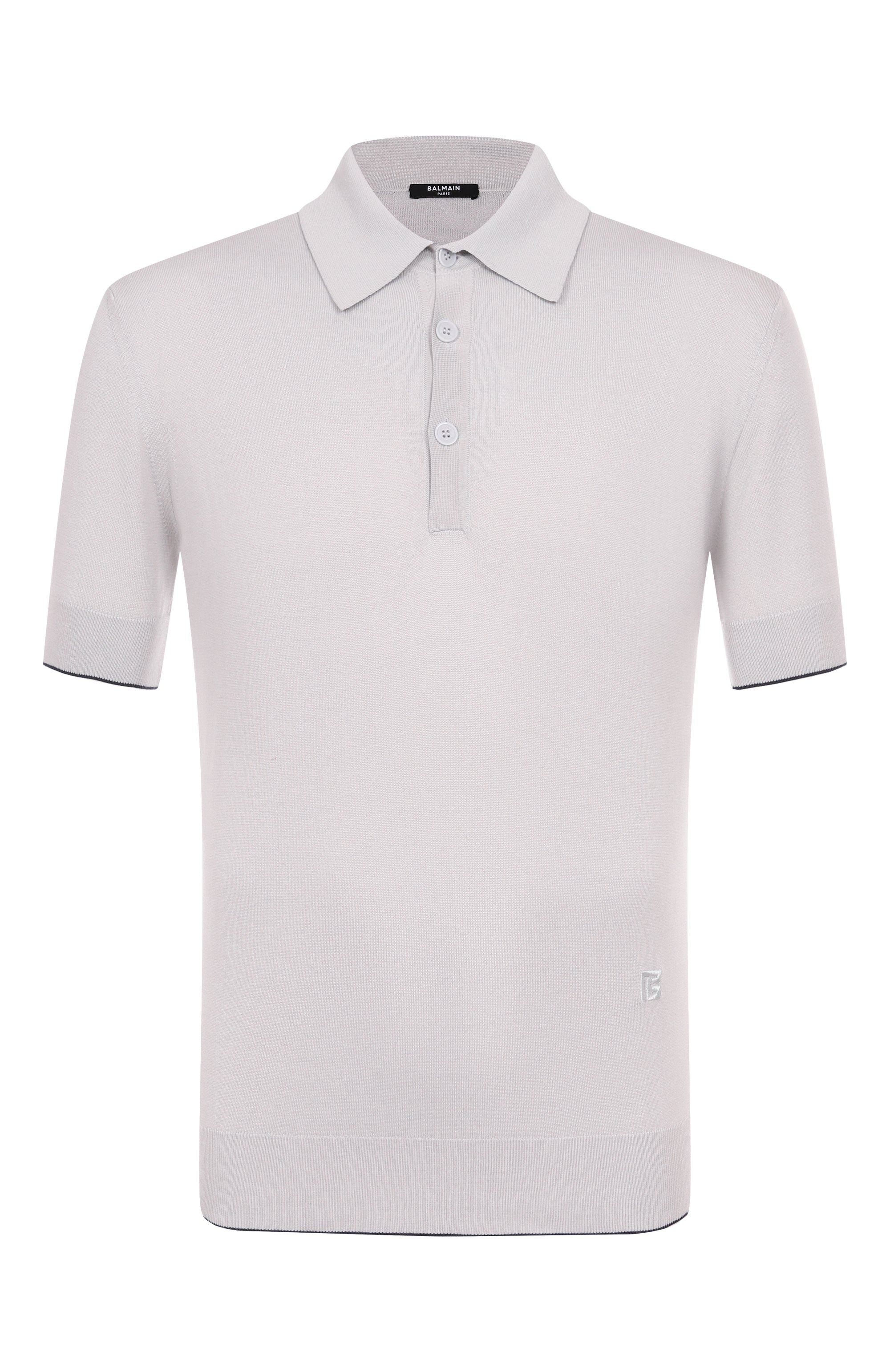 Поло из шелка и хлопка BALMAIN, арт. FH1GB020/KI73, фото 1