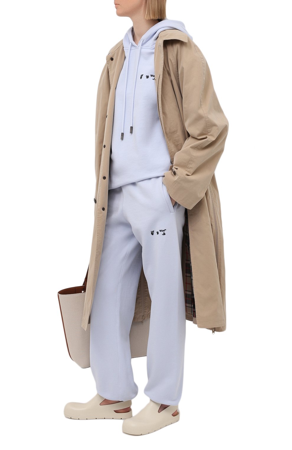 Хлопковые джоггеры OFF-WHITE, арт. 0WCH006S21JER001, фото 2