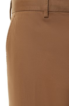 Мужские хлопковые брюки ZEGNA коричневого цвета, арт. UDI17A7/TR00 | Фото 5 (Материал внешний: Хлопок; Материал сплава: Проставлено; Драгоценные камни: Проставлено; Длина (брюки, джинсы): Стандартные; Случай: Повседневный; Стили: Кэжуэл)