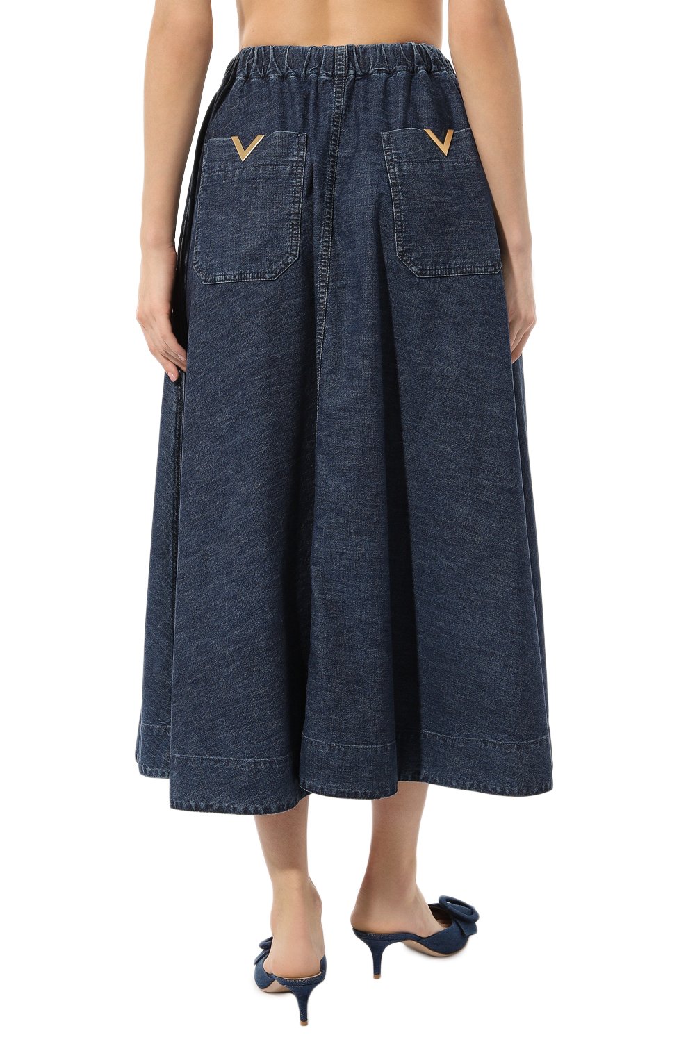 Джинсовая юбка VALENTINO, арт. 3B3DD15J7MR, фото 4