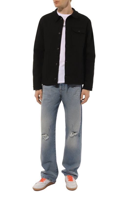 Кожаные кеды Mega T Hidnander Белый, фото 2